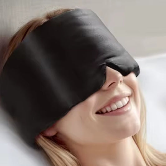 Masque de sommeil en soie - Black